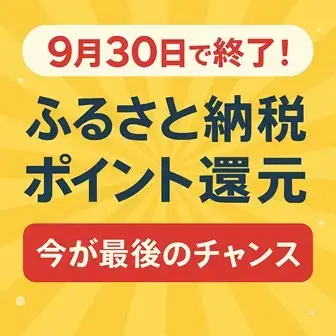 ふるさと納税のポイント還元は9月30日で終了