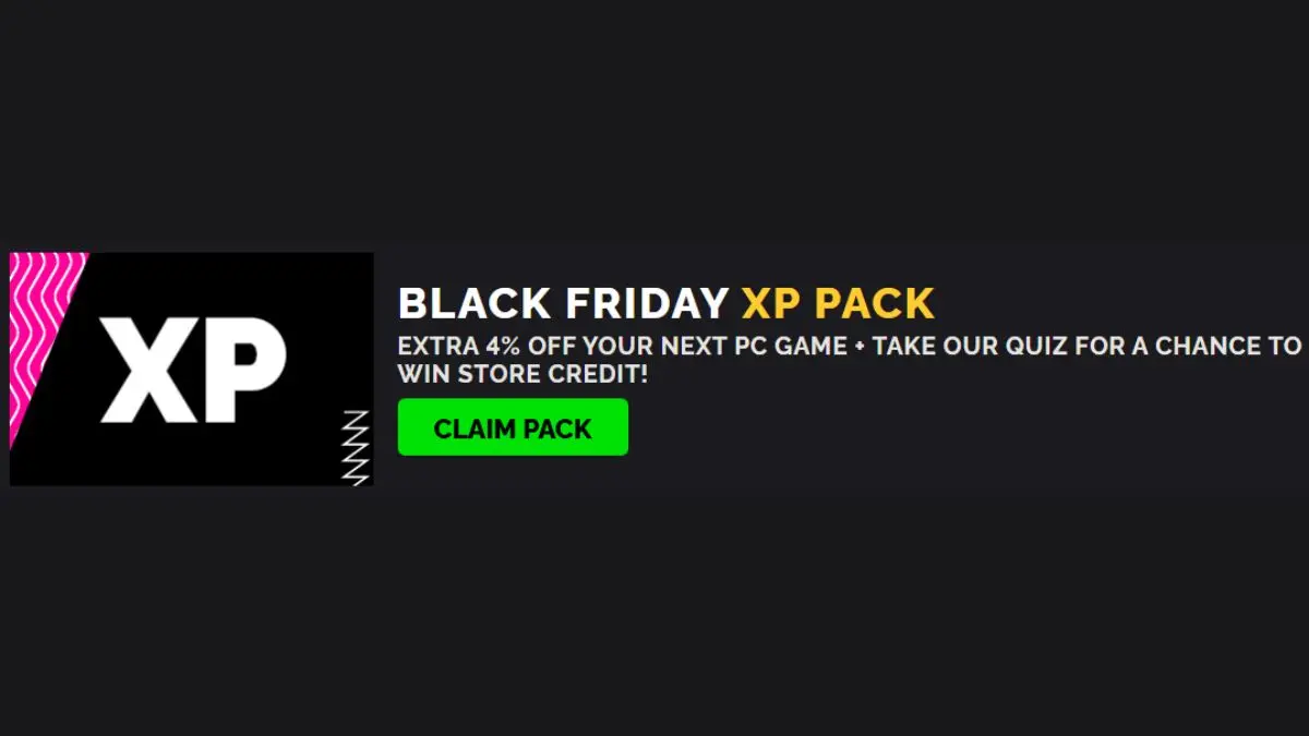 Green Man Gaming Black Friday XP Pack 2025