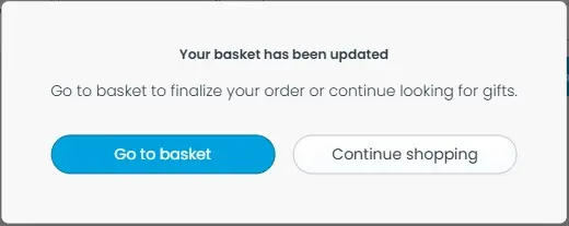 GoGift Go to basket