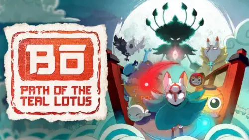 ボウと月夜の碧い花