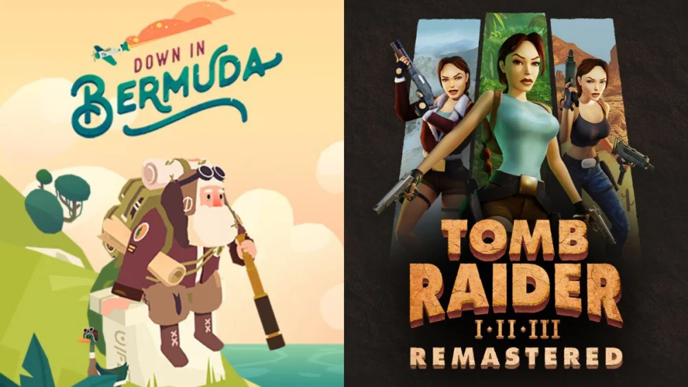 Down in BermudaとTomb Raider I-III Remastered Starring Lara Croft