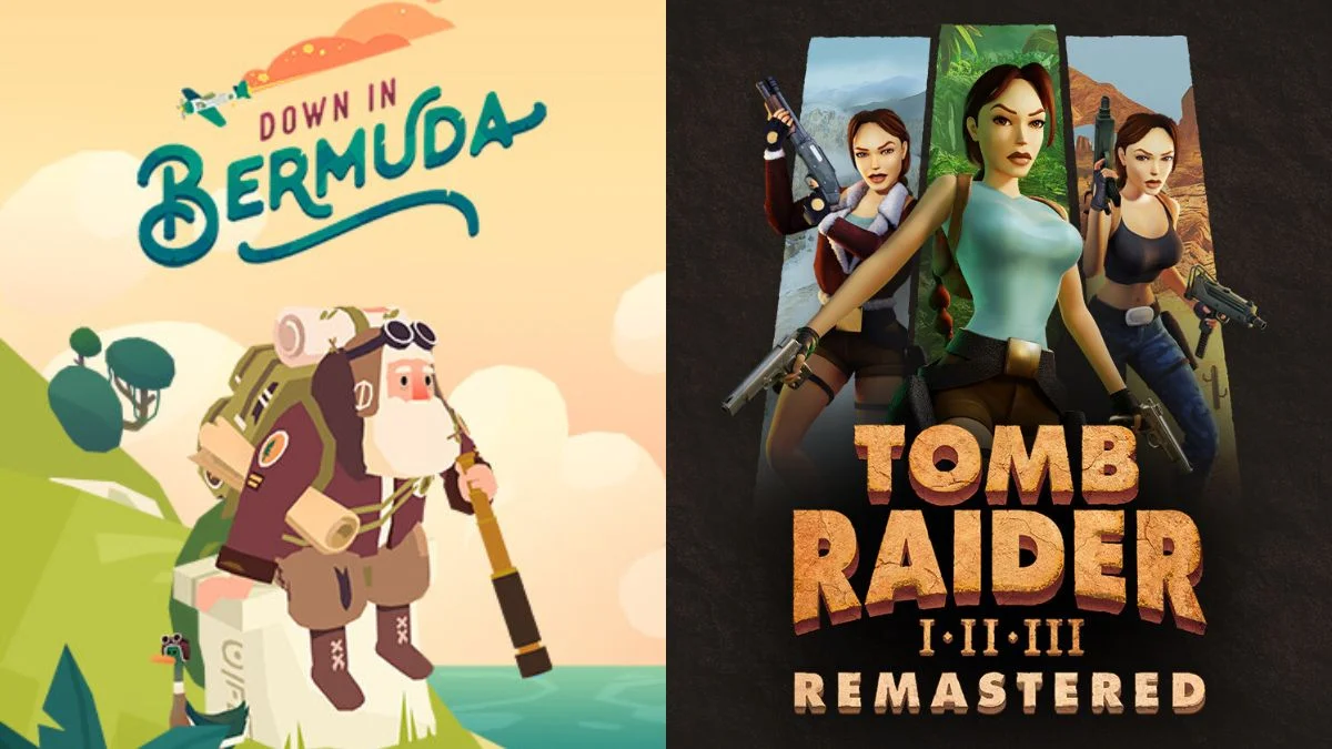 Down in BermudaとTomb Raider I-III Remastered Starring Lara Croft