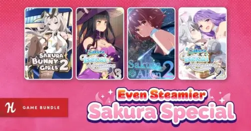 HumbleのEven Steamier Sakura Special Bundleでサクラ系ゲーム29本が16.5ドルで購入できる特価バンドル情報