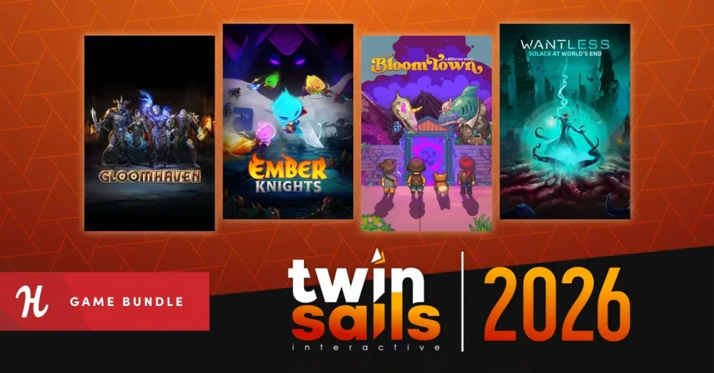 HumbleのTwin Sails Interactive 2026 Bundleで27本の人気ゲームが22ドルで購入できる特価バンドル情報
