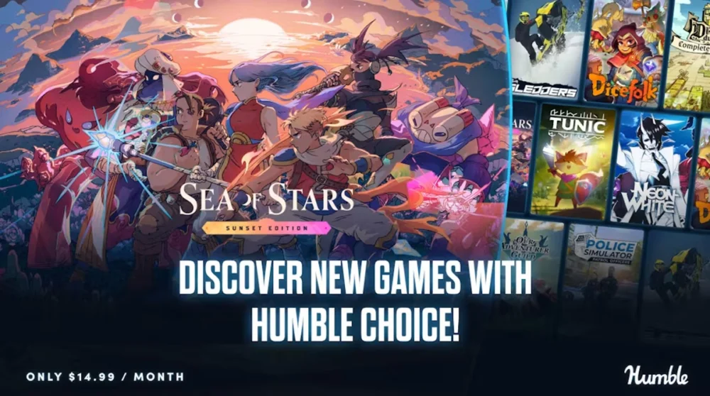 Humble Choice 2026年7月号でSea of Starsを含む8本が14.99ドルで提供されているバンドル情報