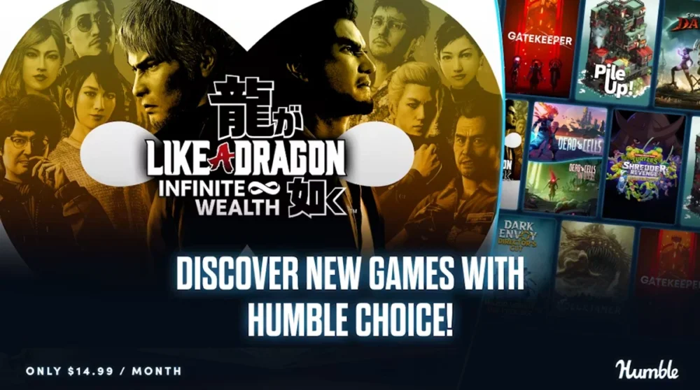 Humble Choice 2026年8月号で龍が如く８を含む9本のゲームが14.99ドルで入手できる月間バンドル情報まとめ