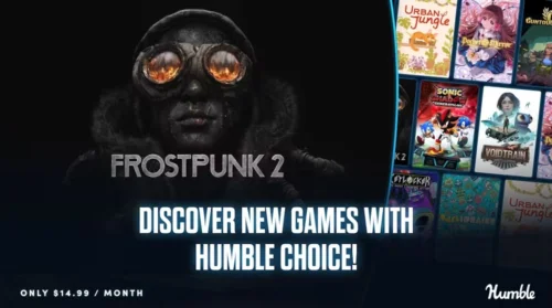 Humble Choice 2026年9月版のバナー画像と『Frostpunk 2』『Sonic X Shadow Generations』などのゲームジャケットイラスト